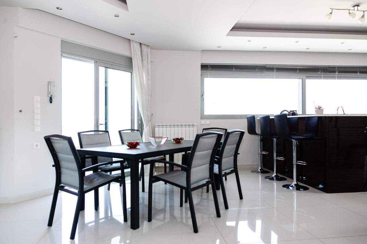 Seaview Pool Villa Near Beach And Athens Airport Pórto Ráfti Eksteriør billede