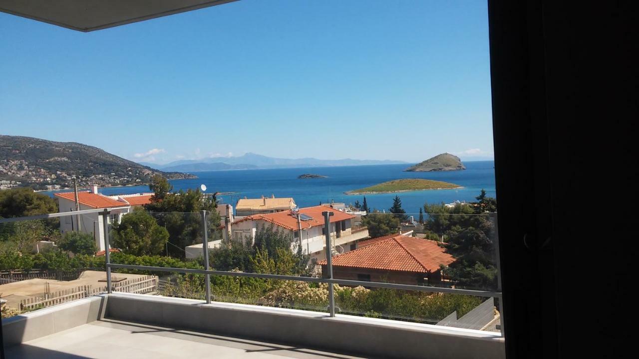 Seaview Pool Villa Near Beach And Athens Airport Pórto Ráfti Eksteriør billede